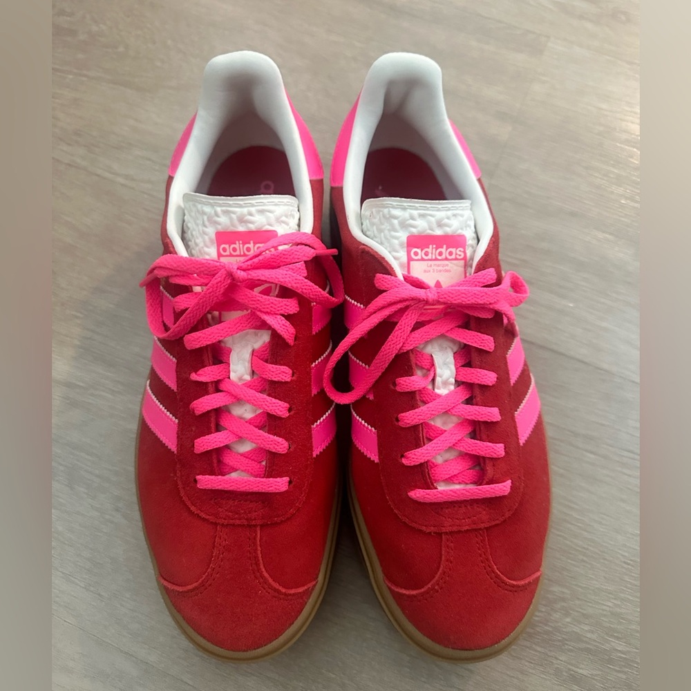 Adidas gazelle bold red and pink sneakers - Picture 2 of 6